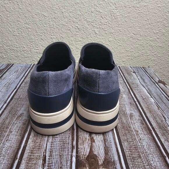 Clarks cloud steppers audreigh eve slip on platform sneaker blue Women's 9W - Picture 3 of 8